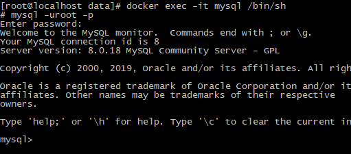 docker 中安装 MySQL 以及使用